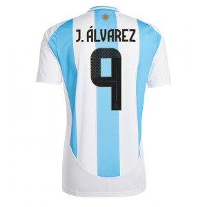 Fotbalové Dres Argentina Julian Alvarez #9 Domácí Oblečení Copa America 2024 Krátký Rukáv